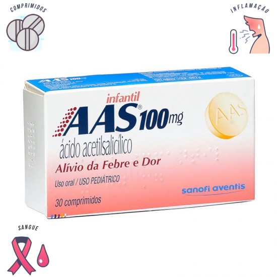 AAS infantil 100 mg 30 comprimidos